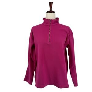 Vtg Patagonia Micro D Luxe Cocoon Fleece Pullover 1/4 Zip Womens S Pink Comfy